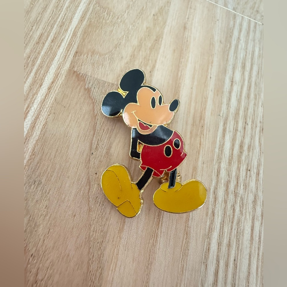 Vintage Disney Mickey Mouse Cosrich Lapel Pin Lanyard Pin Hat Pin